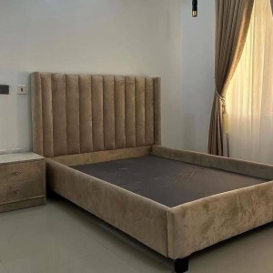 Double bed Frame with bed side Drawer
