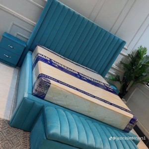 Double Bed Frame with two side drawers and Ottoman